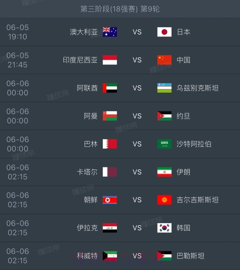 2026世界杯小组赛赛程详细